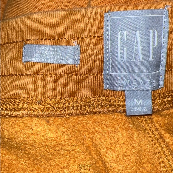 GAP Men’s Mustard Jogger Sweatpants Size Medium - Picture 4 of 4